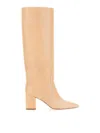 Paris Texas Knee-high Boots With Pointed Toe In Neutral