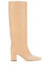 Paris Texas Knee-high Boots With Pointed Toe In Neutral