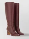 Paris Texas Knee-high Leather Block Heel Boots
