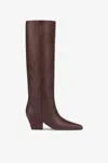 Paris Texas Jane Buckle Boot Heel 60 In Mocha