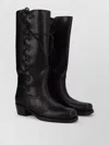 Paris Texas Roxanne Leather Knee-high Boots In Black