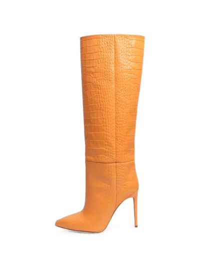 Pre-owned Paris Texas Knee-high Boots In Orange