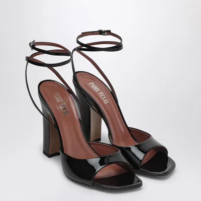 Paris Texas Lara 100 Black Patent Leather In Blue