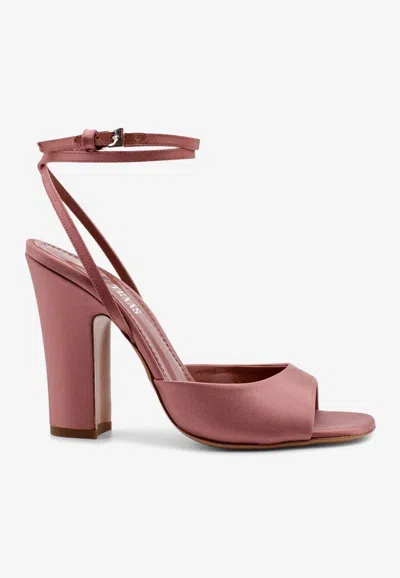 Paris Texas Lara 85 Satin Sandals In Pink
