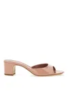 Paris Texas Block Heel Open Toe Sandals Lara In Pink