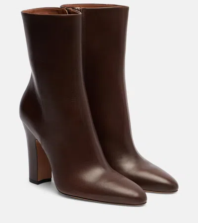 Paris Texas Lavinia 100 Leather Ankle Boots In Brown