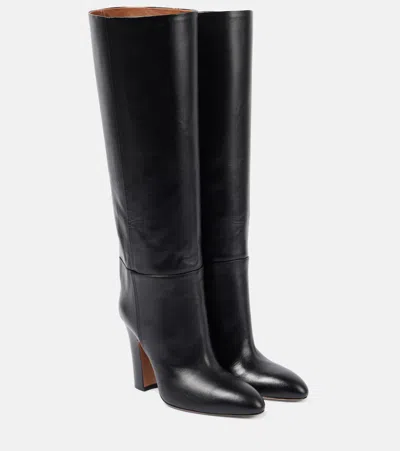 Paris Texas Lavinia 100 Leather Knee-high Boots In Black