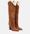 Paris Texas Lavinia 100 Suede Over-the-knee Boots In Brown