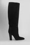 Paris Texas Lavinia Boot 100 High Heels Boots In Black Suede