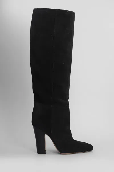 Paris Texas Lavinia Boot 100 High Heels Boots In Black Suede