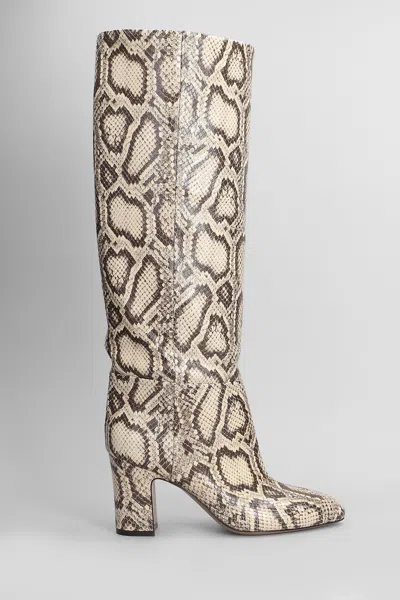 PARIS TEXAS LAVINIA BOOT 75 HIGH HEELS BOOTS IN PYTHON PRINT LEATHER