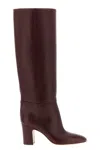 Paris Texas Calfskin Boots With A Pointed Toe In Red