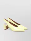 Shop Paris Texas Lavinia Patent Slingback Pumps With Mid Block Heel