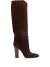 Paris Texas Lavinia 100 Suede Knee-high Boots In Brown