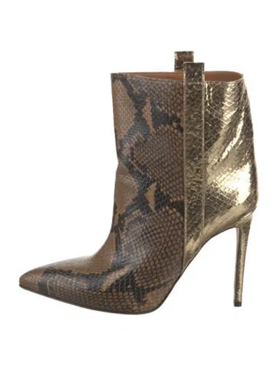Pre-owned Paris Texas Leather Animal Print Boots