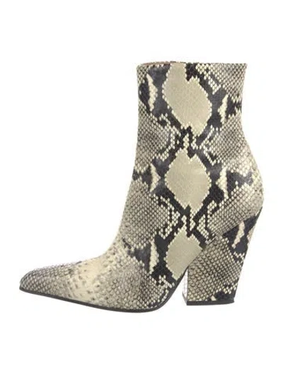 Pre-owned Paris Texas Leather Animal Print Boots