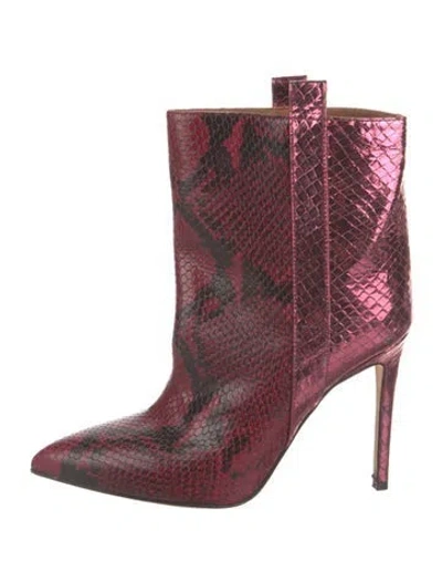 Pre-owned Paris Texas Leather Animal Print Boots