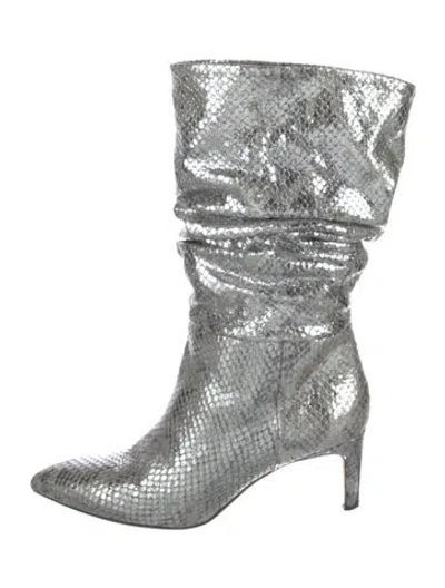 Pre-owned Paris Texas Leather Animal Print Boots