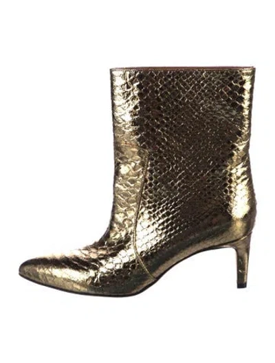 Pre-owned Paris Texas Leather Animal Print Boots