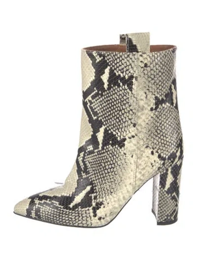 Pre-owned Paris Texas Leather Animal Print Boots