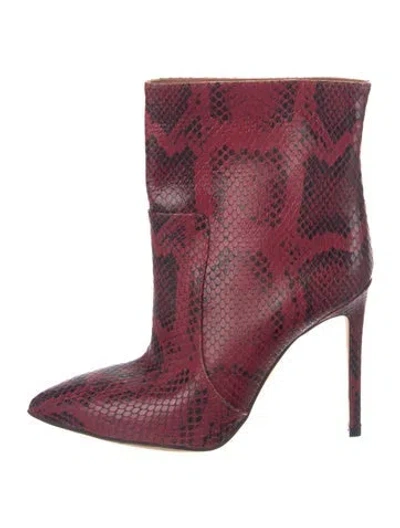 Pre-owned Paris Texas Leather Animal Print Pumps In Purple