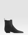 Paris Texas Leather Ankle Boot In Black