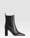 Paris Texas Leather Ankle Boot In Black