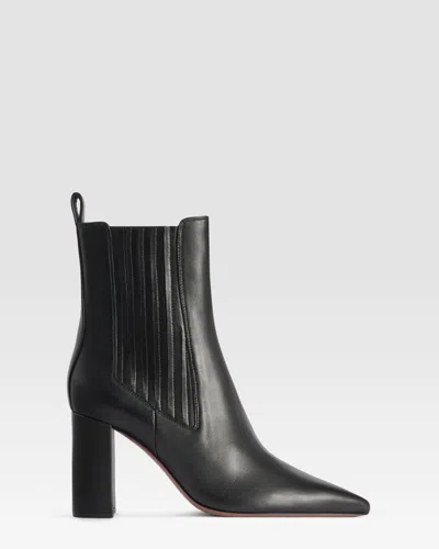 Paris Texas Leather Ankle Boot In Black