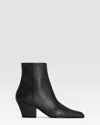 Paris Texas Leather Ankle Boot In Black