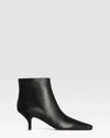 Paris Texas Leather Ankle Boot In Black