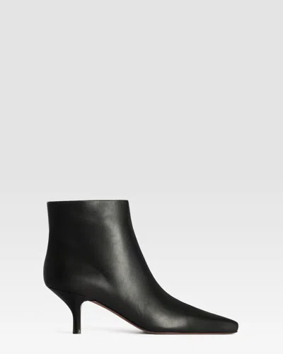 Paris Texas Leather Ankle Boot In Black
