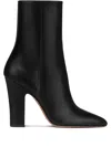 Paris Texas Leather Block-heel Boots In Black