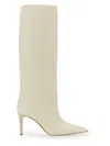 Paris Texas Knee-high Leather Boots With Pointed Toe