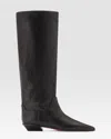 Paris Texas Leather Boot In Black