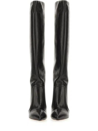 Paris Texas Leather Boot In Black