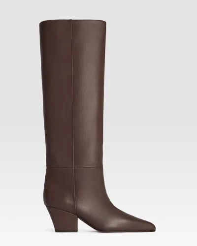 Paris Texas Leather Boot In Ebano