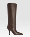 Paris Texas Leather Boot In Ebano