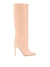 Paris Texas Leather Boot In Nude & Neutrals