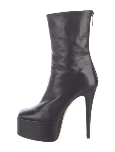 Pre-owned Paris Texas Leather Boots In Black