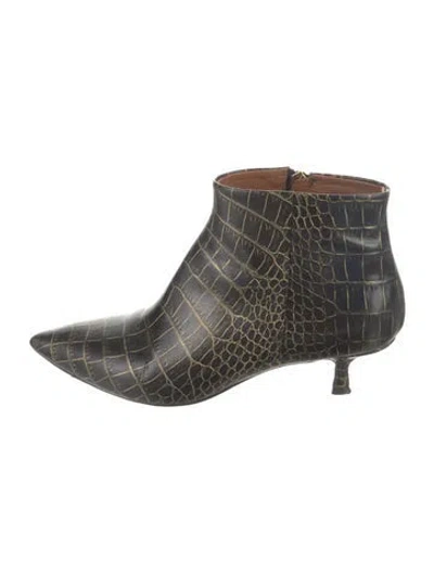 Pre-owned Paris Texas Leather Boots In Black