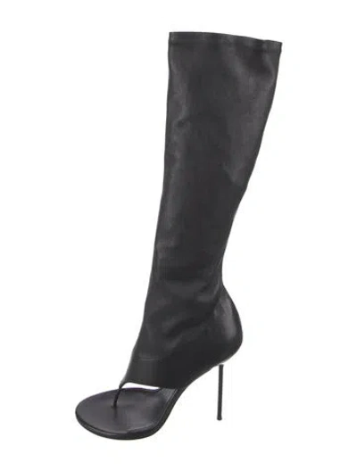 Pre-owned Paris Texas Leather Boots In Black