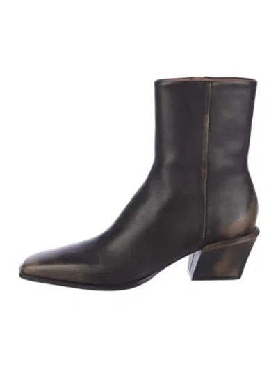 Pre-owned Paris Texas Leather Boots In Black