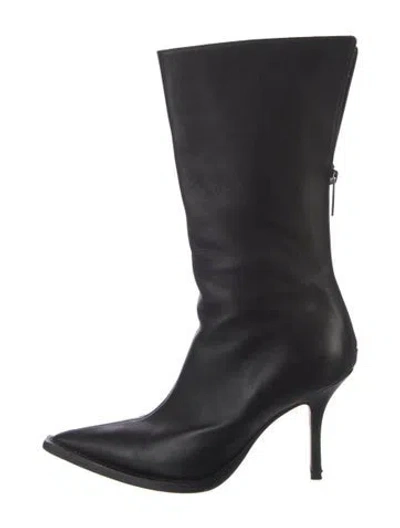 Pre-owned Paris Texas Leather Boots In Black