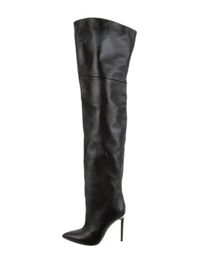 Pre-owned Paris Texas Leather Boots In Black