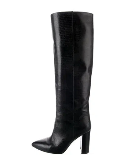 Pre-owned Paris Texas Leather Boots In Black