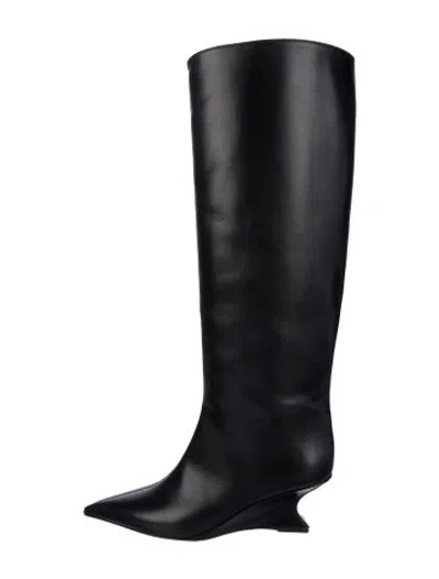 Pre-owned Paris Texas Leather Boots In Black