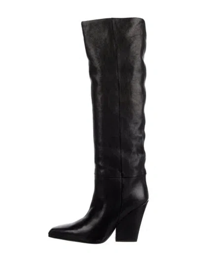 Pre-owned Paris Texas Leather Boots In Black