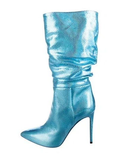Pre-owned Paris Texas Leather Boots In Blue