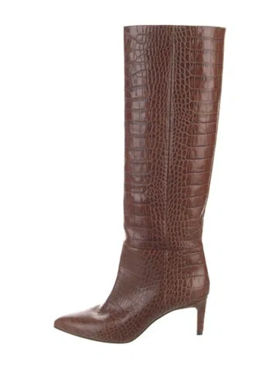 Pre-owned Paris Texas Leather Boots In Brown