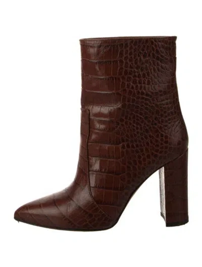Pre-owned Paris Texas Leather Boots In Brown